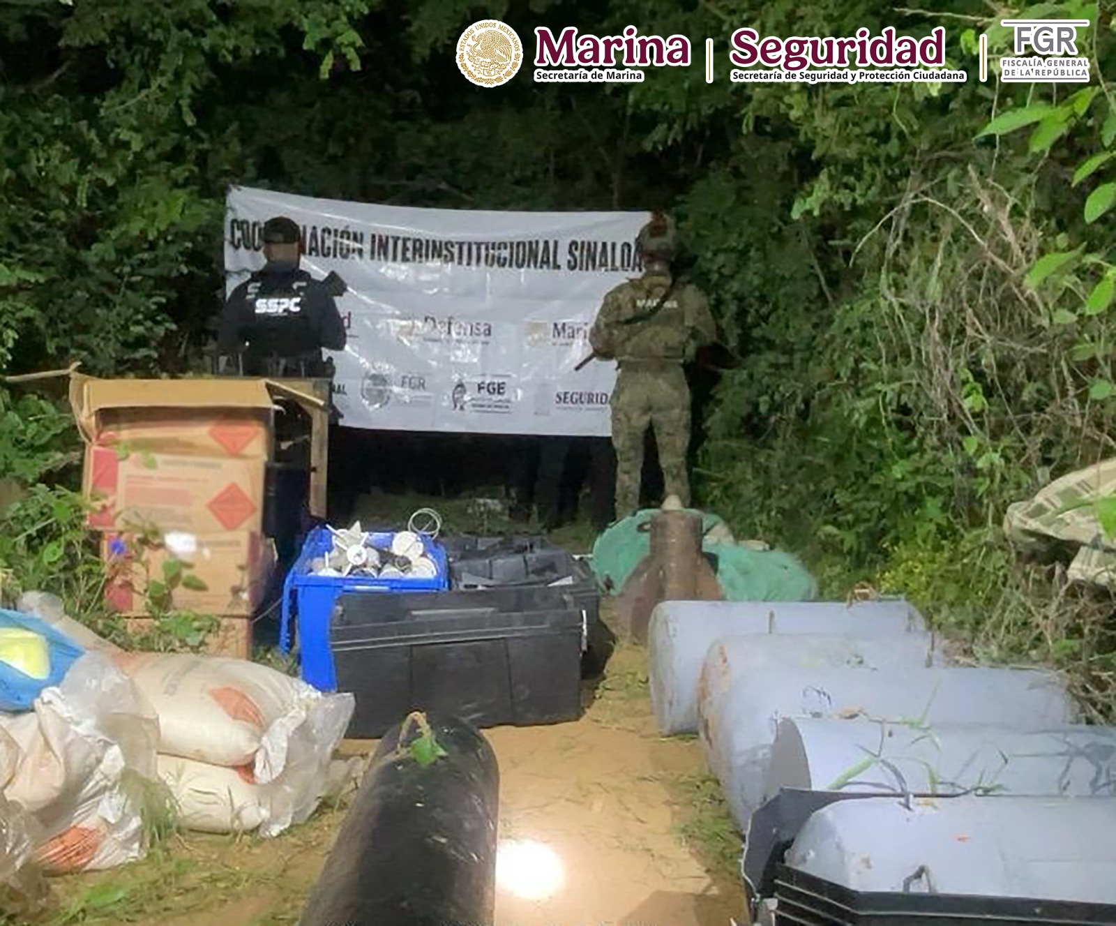 Marina localiza más de 300 artefactos explosivos improvisados en Sinaloa